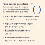 🧮 El Uso del Paréntesis en Matemáticas: Concepto, Reglas y Ejemplos