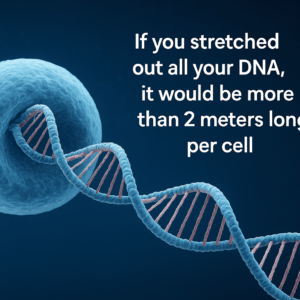 Si estiraras todo tu ADN, mediría más de 2 metros por célula